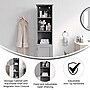Flash Furniture Vega 70" Linen Tower Storage Cabinet with 5 Shelves, Gray (FSVEGABATH2GY)~#|#~sp234124857_sc7