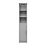 Flash Furniture Vega 70" Linen Tower Storage Cabinet with 5 Shelves, Gray (FSVEGABATH2GY)~#|#~sp234124862_sc7