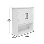 Flash Furniture Vega 24" Wall Mounted Medicine Cabinet Storage Organizer with 3 Shelves, White (FSVEGABATH5WH)~#|#~sp234124870_sc7
