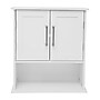 Flash Furniture Vega 24" Wall Mounted Medicine Cabinet Storage Organizer with 3 Shelves, White (FSVEGABATH5WH)~#|#~sp234124874_sc7