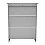 Flash Furniture Vega 31.5" Bathroom Storage Cabinet Organizer with 3 Shelves, Gray (FSVEGABATH4GY)~#|#~sp234125092_sc7