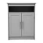 Flash Furniture Vega 31.5" Bathroom Storage Cabinet Organizer with 3 Shelves, Gray (FSVEGABATH4GY)~#|#~sp234125095_sc7