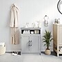 Flash Furniture Vega 31.5" Bathroom Storage Cabinet Organizer with 3 Shelves, Gray (FSVEGABATH4GY)~#|#~sp234125096_sc7