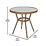 Flash Furniture Bordeaux Indoor/Outdoor French Bistro Table with 2 Stack Chairs, Navy/White, 3/Set (SDA642802001NWN)~#|#~sp236298846_sc7