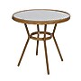 Flash Furniture Bordeaux Indoor/Outdoor French Bistro Table with 2 Stack Chairs, Navy/White, 3/Set (SDA642802001NWN)~#|#~sp236298848_sc7