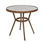 Flash Furniture Lourdes Indoor/Outdoor French Bistro Table with 2 Stack Chairs, Black/White, 3/Set (SDA64280202ABWN)~#|#~sp236298926_sc7