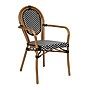 Flash Furniture Lourdes Indoor/Outdoor French Bistro Table with 2 Stack Chairs, Black/White, 3/Set (SDA64280202ABWN)~#|#~sp236298927_sc7