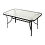 Flash Furniture Tory Commercial Grade Rectangular Patio Table with Umbrella Hole, Black (TLHSC094LBLK)~#|#~sp236299067_sc7