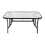 Flash Furniture Tory Commercial Grade Rectangular Patio Table with Umbrella Hole, Black (TLHSC094LBLK)~#|#~sp236299077_sc7
