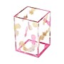 Deflecto® Desklarity™ Pencil Cup, Precisely Pineapple, Pink/Metallic Gold, 4-1/2" x 3" x 3" (DEF-41690)~#|#~sp23666489_sc7