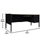 Flash Furniture Cambridge 70"W Single Pedestal Desk, White Oak/Black (GCMBLK177WOK)~#|#~sp238248341_sc7