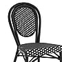 Flash Furniture Lourdes Indoor/Outdoor French Bistro Stacking Chair, Black/White (SDA6422SBKWBK)~#|#~sp238252609_sc7
