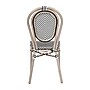 Flash Furniture Marseille Indoor/Outdoor French Bistro Stacking Chair, Black/White/Light Natural, 2/Pack (2SDA6422STXTBWL)~#|#~sp238255099_sc7