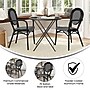 Flash Furniture Lourdes Indoor/Outdoor French Bistro Stack Chair with Arms, Black/White, 2/Pack (2SDA6422ABKWBK)~#|#~sp238256752_sc7