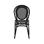 Flash Furniture Lourdes Indoor/Outdoor French Bistro Stacking Chair, Black/White, 4/Pack (4SDA6422SBKWBK)~#|#~sp238328923_sc7