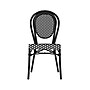 Flash Furniture Lourdes Indoor/Outdoor French Bistro Stacking Chair, Black/White, 4/Pack (4SDA6422SBKWBK)~#|#~sp238328926_sc7