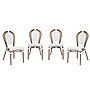 Flash Furniture Lourdes Indoor/Outdoor French Bistro Stacking Chair, White/Gray/Natural, 4/Pack (4SDA6422SWGYN)~#|#~sp238329423_sc7