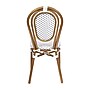 Flash Furniture Lourdes Indoor/Outdoor French Bistro Stacking Chair, White/Gray/Natural, 4/Pack (4SDA6422SWGYN)~#|#~sp238329437_sc7