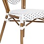 Flash Furniture Lourdes Indoor/Outdoor French Bistro Stacking Chair, White/Gray/Natural, 4/Pack (4SDA6422SWGYN)~#|#~sp238329439_sc7
