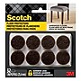 Scotch Round Felt Pads, 1", Brown, 32/Pack (SP822-NA)~#|#~sp238846447_sc7