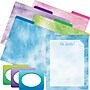 Barker Creek Blue Ombré File Folder, 1/3-Cut Tab, Letter Size, Assorted Colors, 107/Set (152)~#|#~sp241460861_sc7
