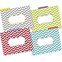 Barker Creek Beautiful Chevron File Folder, 1/3-Cut Tab, Letter Size, Assorted Colors, 12/Pack (2010)~#|#~sp241460920_sc7