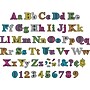 Barker Creek Rainbow Chalk, Happy, Over the Rainbow, Kai Ola, Neon  4" Letters and Numbers, Multicolored, 1209/Pack (4429)~#|#~sp241540118_sc7