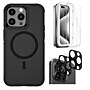SaharaCase Armor Series Hard Shell Case, Tempered Glass Screen, Camera Protector for iPhone 15 Pro Max, Black (CP482ZD128ZD131)~#|#~sp242552425_sc7