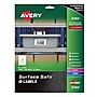 Avery Surface Safe Laser/Inkjet ID Labels, 2" x 3 1/2", White, 10 Labels/Sheet, 25 Sheets/Pack, 250 Labels/Pack (61503)~#|#~sp24273026_sc7