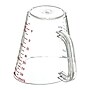 Carlisle Commercial Measuring Cup, 1 qt., Clear (4314307)~#|#~sp243130081_sc7