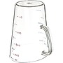 Carlisle Commercial Measuring Cup, 1 gal., Clear (4314507)~#|#~sp243130089_sc7