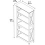 Bush Furniture Key West 5 Shelf Bookcase, Bing Cherry (KWB132BC-03)~#|#~sp24344815_sc7