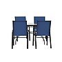 Flash Furniture Brazos Patio Dining Set with Glass Patio Table and 4 Chairs, Navy, 5 Piece/Set (FV120B303CNV)~#|#~sp243792031_sc7