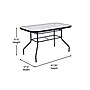 Flash Furniture Brazos Patio Dining Set with Glass Patio Table and 4 Chairs, Navy, 5 Piece/Set (FV120B303CNV)~#|#~sp243792039_sc7