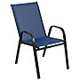 Flash Furniture Brazos Patio Dining Set with Glass Patio Table and 4 Chairs, Navy, 5 Piece/Set (FV120B303CNV)~#|#~sp243792042_sc7