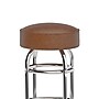 Flash Furniture Bruno Traditional Vinyl/Metal Double Ring Barstool without Back, Weathered Brown, 2-Pieces/Pack (2XUD100WBRN)~#|#~sp245678109_sc7