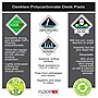 Floortex Desktex Polycarbonate Desk Pad, 18" x 12", Clear, 4/Pack (FPDE12184RA44)~#|#~sp245876079_sc7