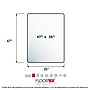 Floortex Cleartex Megamat Carpet & Hard Floor Chair Mat, 35" x 47", Clear Polycarbonate (FCM12895ER)~#|#~sp245876159_sc7
