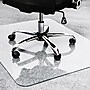 Floortex Glaciermat Carpet & Hard Floor Chair Mat, 36" x 40", Crystal Clear Glass (NCCMFLGL0012)~#|#~sp245876719_sc7