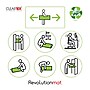 Floortex Revolutionmat Hard Floor Chair Mat, 46" x 57", Translucent Polypropylene (NCMFLLAC0004)~#|#~sp245876740_sc7