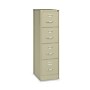 Alera Commercial 4-Drawer Vertical File Cabinet, Letter Size, Lockable, 52"H x 15"W x 22"D, Putty (HVF152252PY)~#|#~sp245948463_sc7