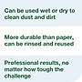 Tork Microfiber Cleaning Cloths, 16.1" x 8.3", White, 16.669 lbs., 120 Cloths/Pack, 10/Carton (500176)~#|#~sp245948798_sc7