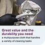 Tork Microfiber Cleaning Cloths, 16.1" x 8.3", White, 16.669 lbs., 120 Cloths/Pack, 10/Carton (500176)~#|#~sp245948799_sc7