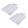 Mind Reader Carpet Chair Mat with Lip, 36" x 48'', Low-Pile, Clear, Set of 2 (2OFFCMAT-CLR)~#|#~sp249955786_sc7