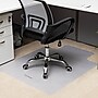 Mind Reader Carpet Chair Mat with Lip, 36" x 48'', Low-Pile, Clear, Set of 2 (2OFFCMAT-CLR)~#|#~sp249955787_sc7