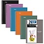 Five Star 2-Subject Notebooks, 9.5" x 6.52", College Ruled, 80 Sheets, Assorted Colors, 6/Pack (73711)~#|#~sp250963518_sc7