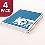 Mead 1-Subject Notebooks, 10.5" x 8", Wide Ruled, 70 Sheets, Assorted Colors, 4/Pack (72873)~#|#~sp250963596_sc7