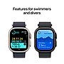 Apple Watch Ultra 2 GPS + Cellular Smartwatch, 49mm, Black Titanium Case with Black Trail Loop, Small/Medium (MX4U3LW/A)~#|#~sp252646207_sc7