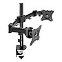 3M Dual Monitor Mount, Swivel, Tilt, Rotate, Two Monitors Up to 28.5" & 20 Lbs. Each, Clamp or Grommet, No Tools, Black (MM200B)~#|#~sp25478347_sc7