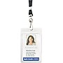 Advantus Resealable ID Badge Holder with Lanyard, Black & Clear, 20/Pack (91131)~#|#~sp255101259_sc7
